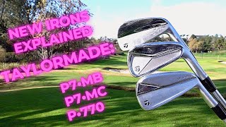 NEW TaylorMade Golf P770 P7MC P7MB Irons  ALL YOU NEED TO KNOW  TrottieGolf [upl. by Anitap]