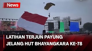 Latihan Terjun Payung Jelang HUT Bhayangkara ke78  iNews Malam 3006 [upl. by Ai]