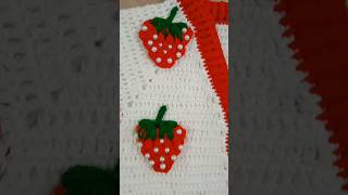 crochet strawberry sweatercrochet shortsfeed shortsvideo shortsviral [upl. by Ayeki108]