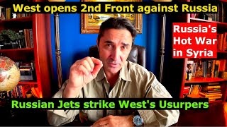 Syria Wests 2nd front against Russia Russias hot war in Syria Rus jets strike insurgents [upl. by Veda]