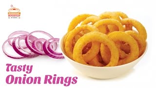 Tasty Onion Rings Recipe  Crispy Onion Rings  How to Make Onion Rings  Hyderabadi Ruchulu [upl. by Adiene]