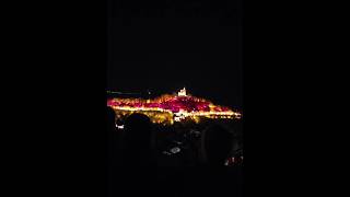 Veliko Tarnovo castle Tsarevets Light Show Bulgaria  shorts [upl. by Aneetsirhc56]