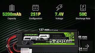 What do these 16 lipos have to offerOvonic 2S 5200MAH Review [upl. by Roselani]