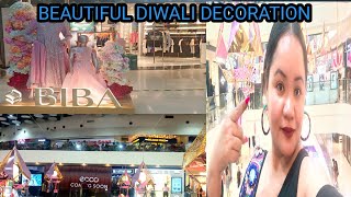 Pacific Mall Delhi 🥰🛍️ Beautiful diwali decoration Best place to visit RAnywherevlogs [upl. by Oidacra]