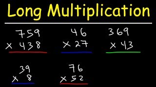 Math  Long Multiplication [upl. by Kablesh336]