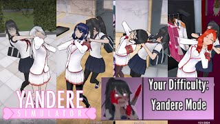 Killing Everyone in Yandere Mode Strangling Everyone  Yandere Simulator [upl. by Tomas]