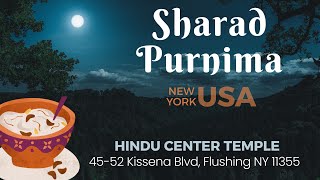 🔴LIVE HINDU CENTER TEMPLE  Sharad Purnima  New York  DATE10162024  UMIYA STUDIO USA [upl. by Ashman]