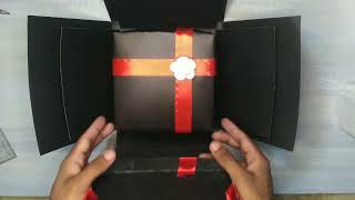 Chocolate explosion box Chocolate box  Chocolate explosion box tutorial [upl. by Uaerraj]