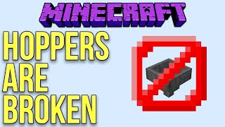 Minecraft 111 Hoppers Are Broken [upl. by Anyek]