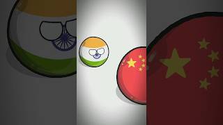 India 🇮🇳 team vs China 🇨🇳 team shorts countryballs [upl. by Nosdivad183]