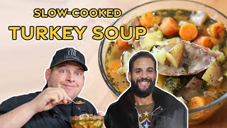 TURKEY SOUP in a Slow Cooker [upl. by Halilahk]