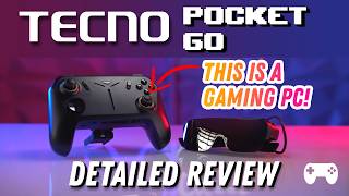 A PC in a controller Tecno pocket Go detailed overview testing and review [upl. by Dnomzed878]