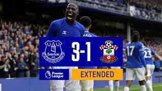 EXTENDED HIGHLIGHTS EVERTON 31 SOUTHAMPTON [upl. by Enelyaj469]