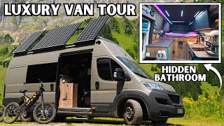 Inside the Most FUTURISTIC Campervan  DIY Van Tour [upl. by Yorker]