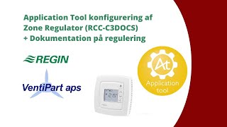 Application Tool konfigurering af Zone Regulator RCCC3DOCS  Dokumentation på regulering [upl. by Ettolrahs]