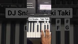 DJ Snake  Taki Taki song on piano  Piano Cover  Instrumental Soham [upl. by Aubyn]