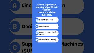 Which supervised learning algorithm is best for recommendations [upl. by Hamian]