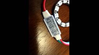 LED Ring 12 x WS2812 5050 RGB LED Ring Lamp  SP002E Controller  DC 5V   RGB COLOR [upl. by Thurlow]