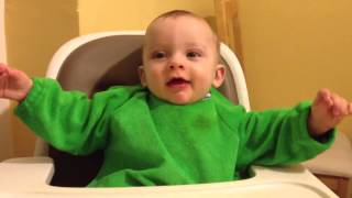 7 month old baby talking  hilarious [upl. by Nnaerb]