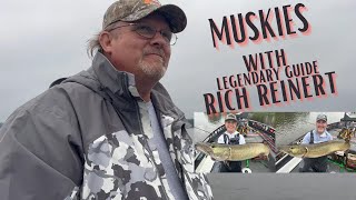 MUSKIES with LEGENDARY GUIDE RICH REINERT [upl. by Oirobil851]