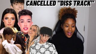 Larray  Canceled Official Music Video REACTION  He called out EVERYONE [upl. by Aisayt]