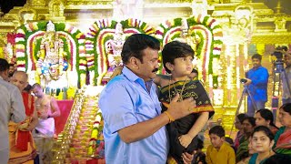 Talasani tarak Yadav with Talasani Srinivas Yadav at Ayyappa Maha Padi Pooja 2023 talasanitarak [upl. by John389]