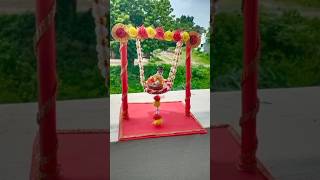 Festival DIY let’s Make Krishna Jhula For Janmashtami janmashtamidiyideas [upl. by Sasnett]