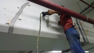 Sama Tadmur Conbextra EP10 injection in Jeddah at Al Jazira Bank Shear cracks filling [upl. by Javed737]