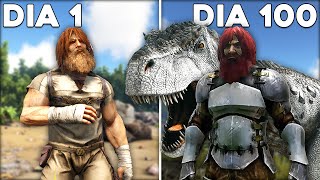 Sobrevivendo 100 dias no ARK Survival Evolved  Modo Hardcore [upl. by Eelano243]