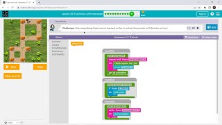 L2211 Codeorg  Express2021  Lesson 21 Functions with Harvester  level 11 [upl. by Hales]