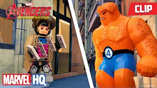 Gambit and The Things Card Game  LEGO Marvel Avengers Mission Demolition [upl. by Downs701]