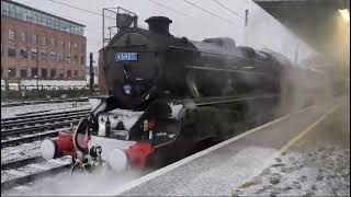 The Lancashire Fusilier Black Five No 45407 At Newcastle Central [upl. by Nycila]