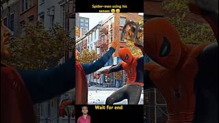 Spider man using Spidey sense 😅😅🗿 shorts spiderman marvel viralvideo youtubeshorts [upl. by Siekram]