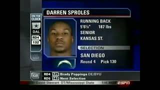 Chargers Select RB Darren Sproles 2005 NFL Draft [upl. by Brunk434]