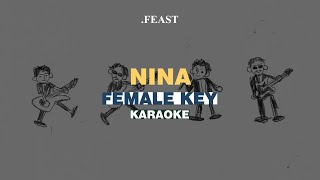 KARAOKE Feast  Nina FEMALE KEY [upl. by Ittocs55]