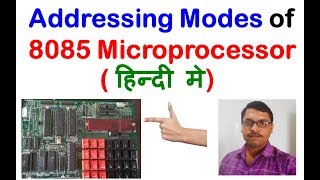 Addressing modes of 8085 microprocessor in Hindi Type of addressing modes in 8085 microprocessor [upl. by Bultman956]