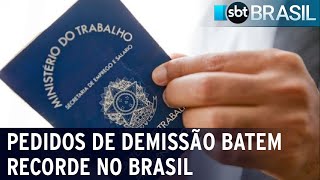 Brasil tem recorde de pedidos de demissão mais de 7 milhões só em 2023  SBT Brasil 02032024 [upl. by Earej907]