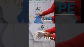 TPE gloves VS LATEX gloves [upl. by Rosenbaum]