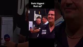 Darts bust upsdarts fypage viralvideo blowup dartsfans dartsport like 180 goviral angry [upl. by Imoyaba]