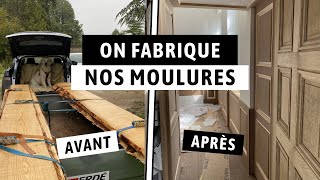 ON FABRIQUE NOS MOULURES MURALES SUR MESURE DIY  Vlog Renovation EP45 [upl. by Ikoek]