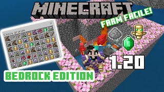 120 La Migliore FARM di RAID PILLAGER per Bedrock Edition Totem Smeraldi  MINECRAFT ITA [upl. by Rovner]