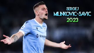 Sergej MilinkovicSavic 2023 ⚡️ Dribbling Skills Assists amp Goals ► LAZIO [upl. by Kit]