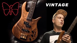 Vintage Style Fodera Walnut Monarch 4 Deluxe DEMO ft Mike Bendy🦋 [upl. by Bittner]