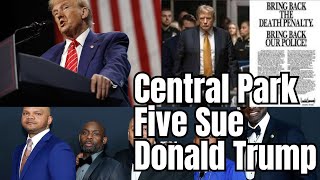 Central Park Five Sue Donald Trump for Defamation After Debate Comments [upl. by Ppilihp]