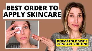 Dermatologist Shares the Best Order to Apply Your Skincare Products PM Skincare Routine [upl. by Alwitt]