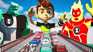 Carros vs BEN 10 chama diamond e ben10 no Teardown Mods [upl. by Hodgson]