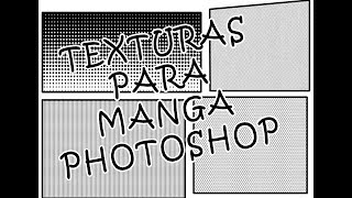 Como crear y usar texturas tramas o motivos en photoshop para Mangas [upl. by Ainoz]