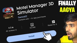 Finally Motel Manager Simulator Release In Mobile 📱  Motel Manager Simulator Mobile [upl. by Nashoma]