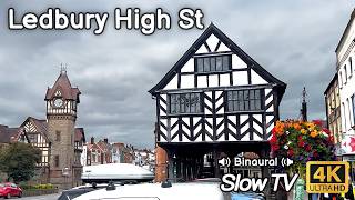 Walking Historic Ledbury High St  Slow TV [upl. by Baptist]