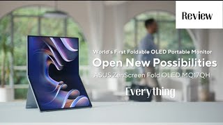 Everything you need to know about ASUS ZenScreen Fold OLED MQ17QH Portable Display  Review [upl. by Kittie101]